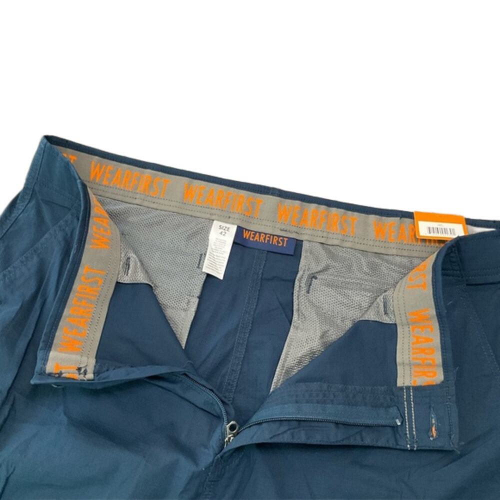 WearFirst Mens’ Cargo Shorts Blue Size 42 NWT - Picture 7 of 8